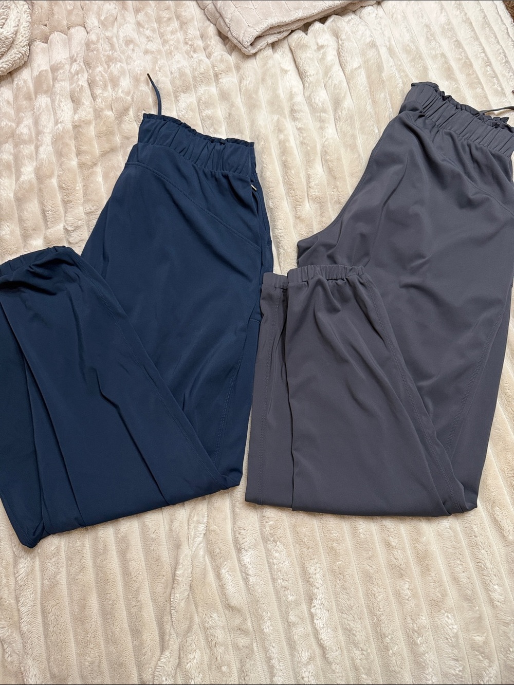 HALARA Navy and Charcoal Track Pants - Elastic-Waist Joggers